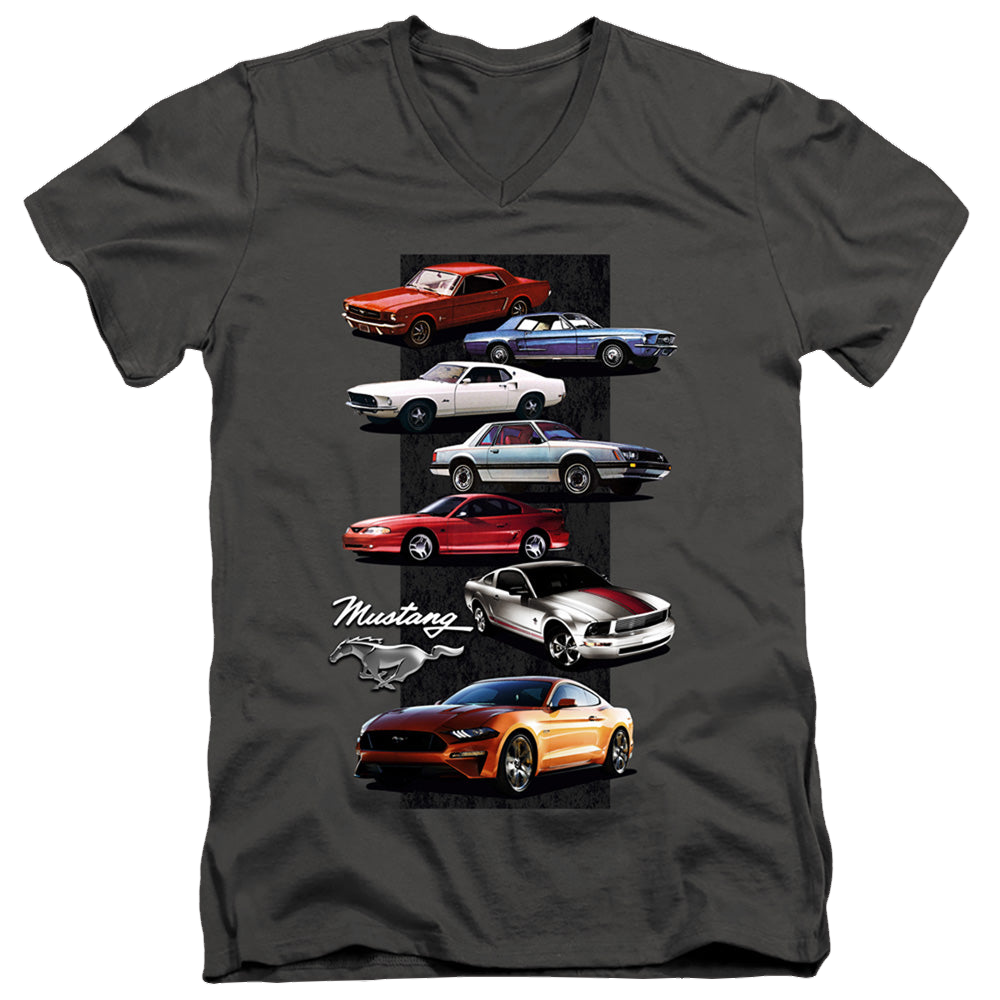Ford Mustang Stack - Men's V-Neck T-Shirt Men's V-Neck T-Shirt Ford   