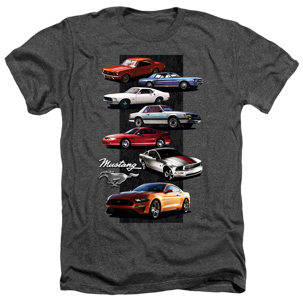 Ford Mustang Stack - Men's Heather T-Shirt Men's Heather T-Shirt Ford   