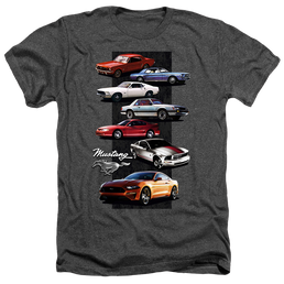 Ford Mustang Stack - Men's Heather T-Shirt Men's Heather T-Shirt Ford   