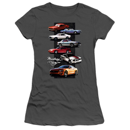 Ford Mustang Stack - Juniors T-Shirt Juniors T-Shirt Ford   