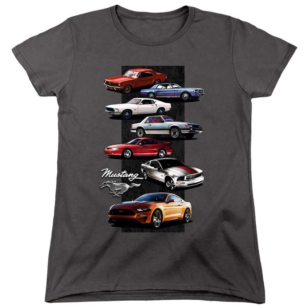 Ford Mustang Stack - Women's T-Shirt Women's T-Shirt Ford   