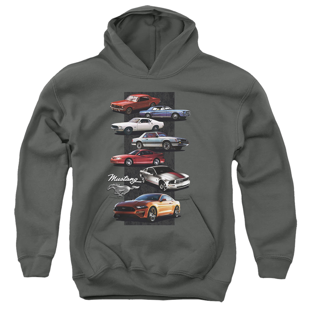 Ford Mustang Stack - Youth Hoodie Youth Hoodie (Ages 8-12) Ford   