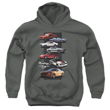 Ford Mustang Stack - Youth Hoodie Youth Hoodie (Ages 8-12) Ford   