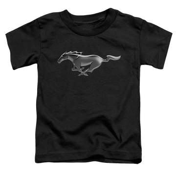 Black toddler t-shirt with Ford Modern Mustang graphic