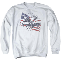 Ford 70 Mustang - Men's Crewneck Sweatshirt Men's Crewneck Sweatshirt Ford   