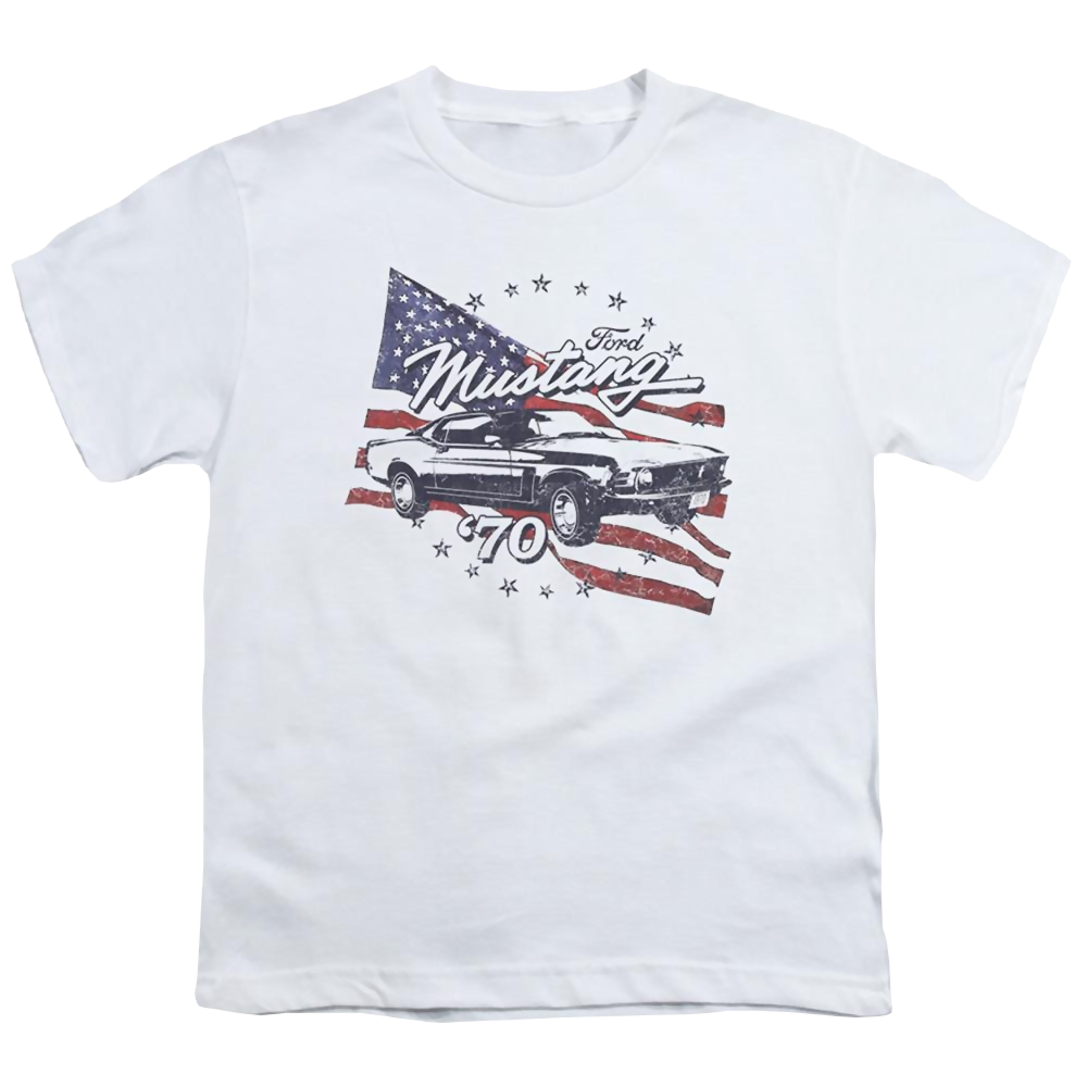 Ford 70 Mustang - Youth T-Shirt Youth T-Shirt (Ages 8-12) Ford   