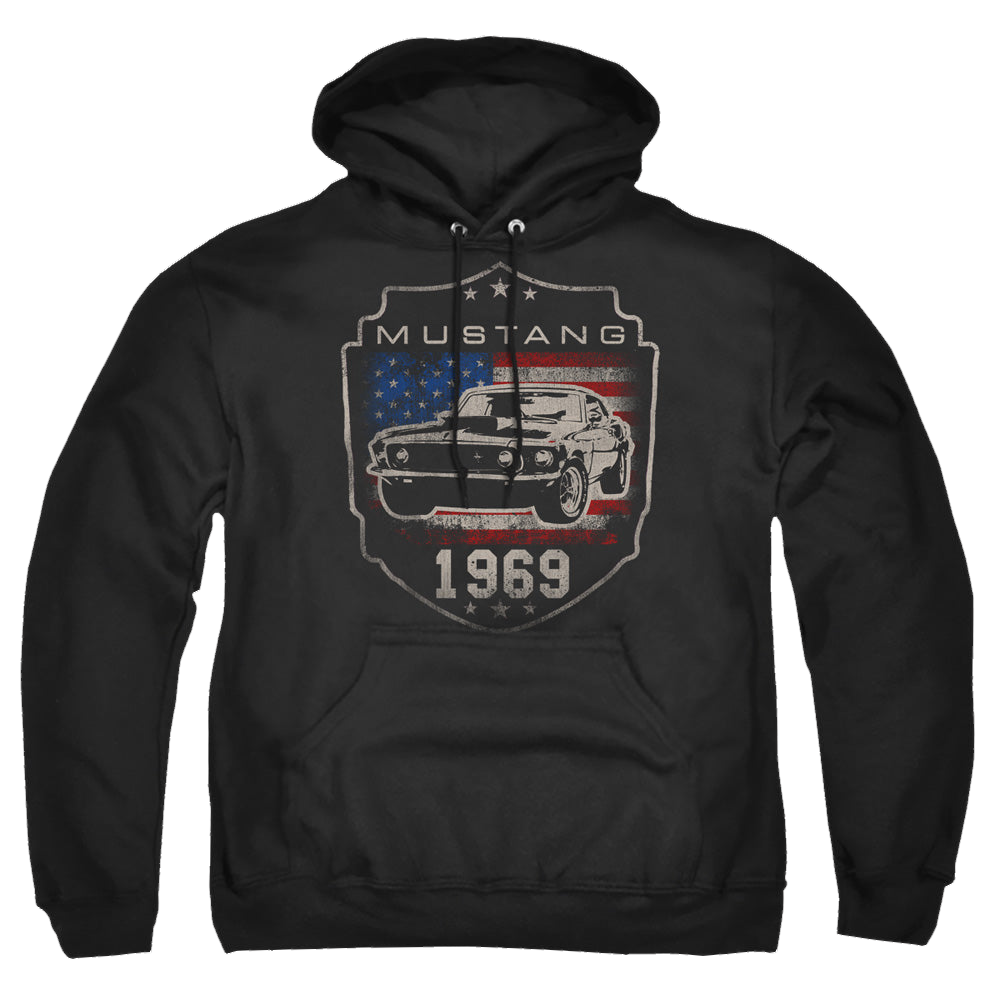 Ford Mustang 1969 Flag - Pullover Hoodie Pullover Hoodie Ford   