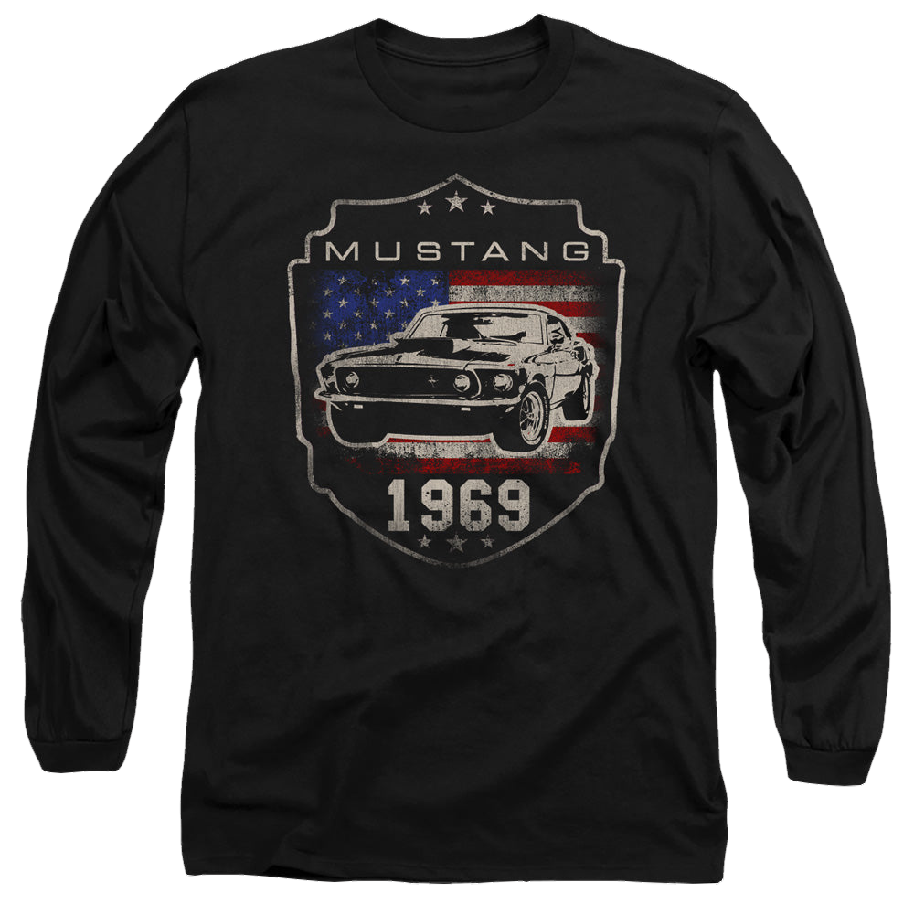 Ford Mustang 1969 Flag - Men's Long Sleeve T-Shirt Men's Long Sleeve T-Shirt Ford   