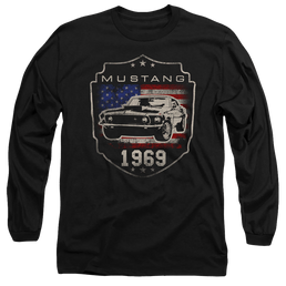 Ford Mustang 1969 Flag - Men's Long Sleeve T-Shirt Men's Long Sleeve T-Shirt Ford   