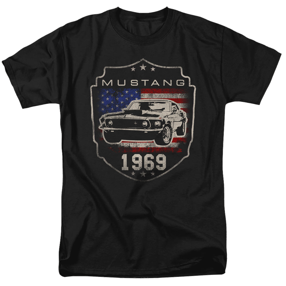 Ford Mustang 1969 Flag - Men's Regular Fit T-Shirt Men's Regular Fit T-Shirt Ford   