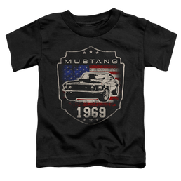 Ford Mustang 1969 Flag - Toddler T-Shirt Toddler T-Shirt Ford   
