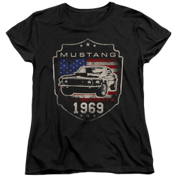 Ford Mustang 1969 Flag - Women's T-Shirt Women's T-Shirt Ford   