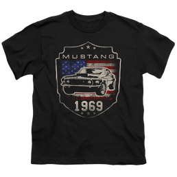 Ford Mustang 1969 Flag - Youth T-Shirt Youth T-Shirt (Ages 8-12) Ford   