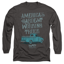 Ford Vintage America'S Hardest Working Truck - Men's Long Sleeve T-Shirt Men's Long Sleeve T-Shirt Ford   