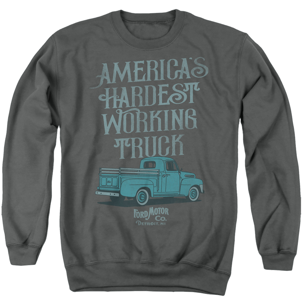 Ford Vintage America'S Hardest Working Truck - Men's Crewneck Sweatshirt Men's Crewneck Sweatshirt Ford   