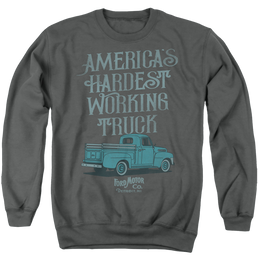 Ford Vintage America'S Hardest Working Truck - Men's Crewneck Sweatshirt Men's Crewneck Sweatshirt Ford   