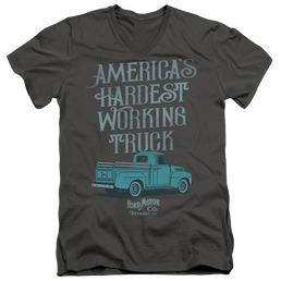 Ford Vintage America'S Hardest Working Truck - Men's V-Neck T-Shirt Men's V-Neck T-Shirt Ford   