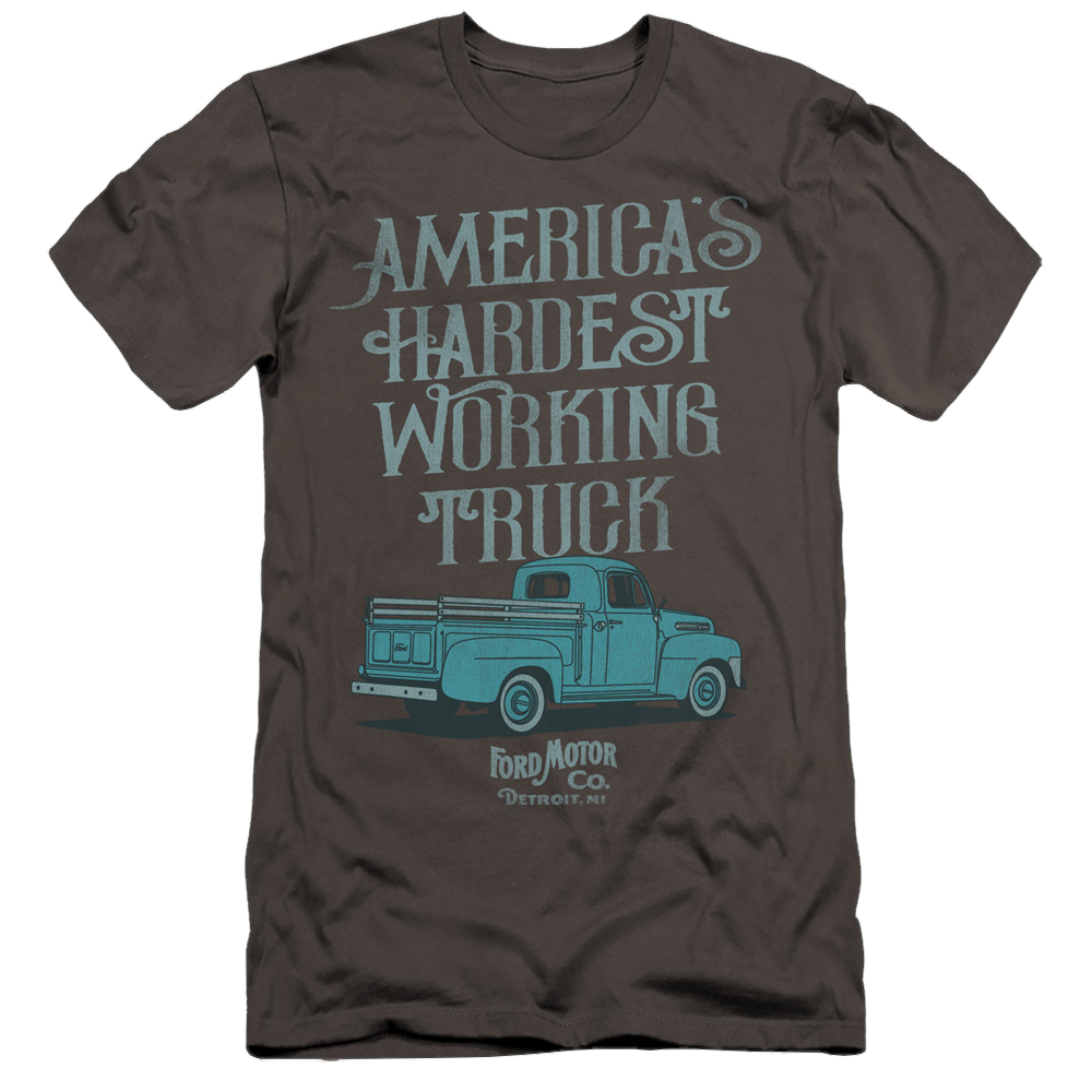 Ford Vintage America'S Hardest Working Truck - Men's Premium Slim Fit T-Shirt Men's Premium Slim Fit T-Shirt Ford   