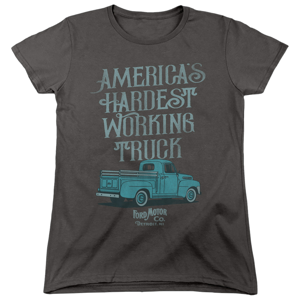 Ford Vintage America'S Hardest Working Truck - Women's T-Shirt Women's T-Shirt Ford   