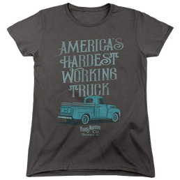 Ford Vintage America'S Hardest Working Truck - Women's T-Shirt Women's T-Shirt Ford   