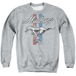 Ford Mustang Stripes - Men's Crewneck Sweatshirt Men's Crewneck Sweatshirt Ford   