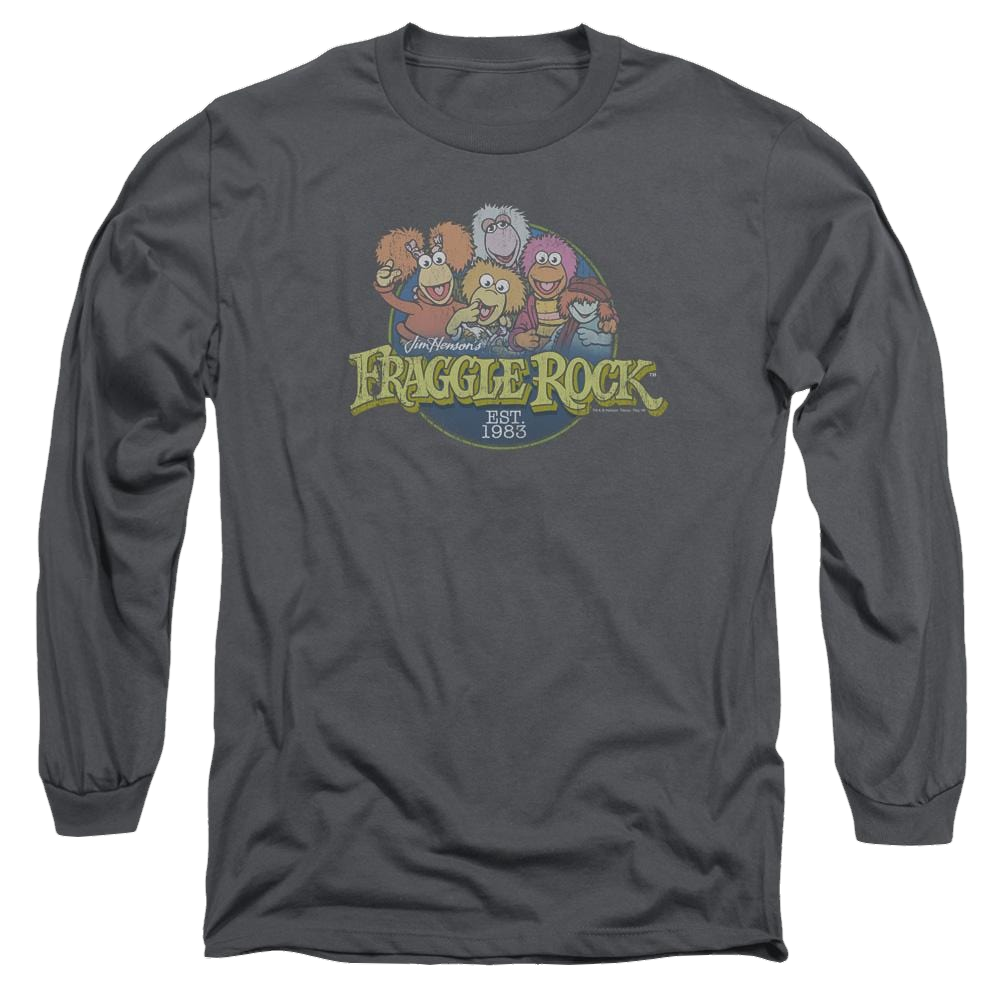Fraggle Rock Circle Logo - Men's Long Sleeve T-Shirt Men's Long Sleeve T-Shirt Fraggle Rock   