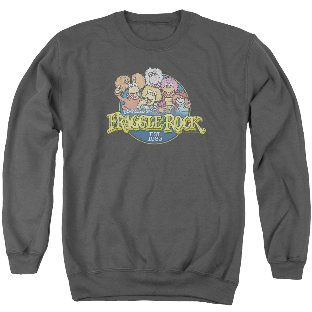 Fraggle Rock Circle Logo - Men's Crewneck Sweatshirt Men's Crewneck Sweatshirt Fraggle Rock   