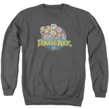 Fraggle Rock Circle Logo - Men's Crewneck Sweatshirt Men's Crewneck Sweatshirt Fraggle Rock   