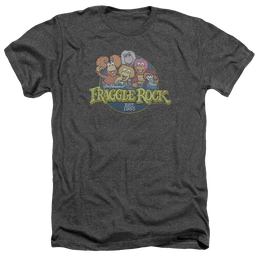 Fraggle Rock Circle Logo - Men's Heather T-Shirt Men's Heather T-Shirt Fraggle Rock   