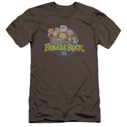 Fraggle Rock Circle Logo - Men's Premium Slim Fit T-Shirt Men's Premium Slim Fit T-Shirt Fraggle Rock   