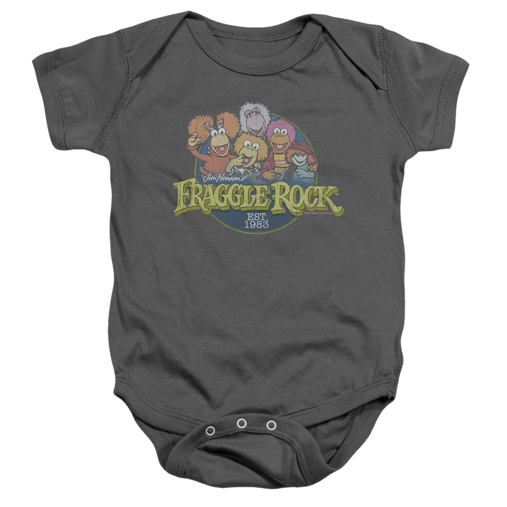 Fraggle Rock Circle Logo - Baby Bodysuit Baby Bodysuit Fraggle Rock   