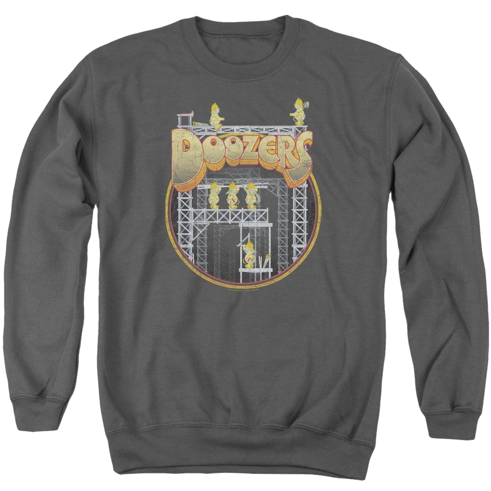 Fraggle Rock Doozers Construction - Men's Crewneck Sweatshirt Men's Crewneck Sweatshirt Fraggle Rock   