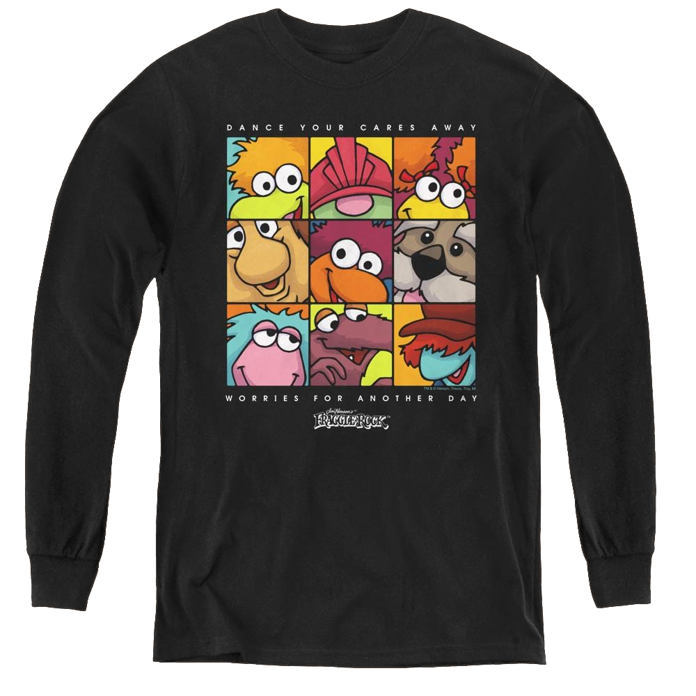 Fraggle Rock Squared - Youth Long Sleeve T-Shirt Youth Long Sleeve T-Shirt Fraggle Rock   