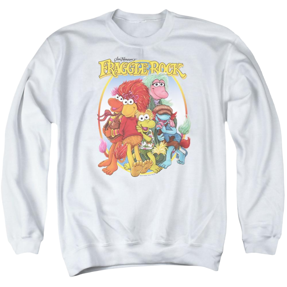 Fraggle Rock Group Hug - Men's Crewneck Sweatshirt Men's Crewneck Sweatshirt Fraggle Rock   