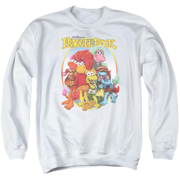 Fraggle Rock Group Hug - Men's Crewneck Sweatshirt Men's Crewneck Sweatshirt Fraggle Rock   
