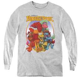Fraggle Rock Group Hug - Youth Long Sleeve T-Shirt Youth Long Sleeve T-Shirt Fraggle Rock   