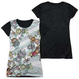Fraggle Rock Cyclone - Juniors Black Back T-Shirt Juniors Black Back T-Shirt Fraggle Rock   