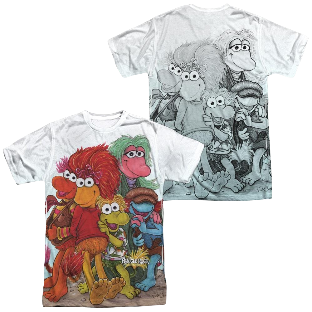 Fraggle Rock Group Shot Men's All Over Print T-Shirt Men's All-Over Print T-Shirt Fraggle Rock   