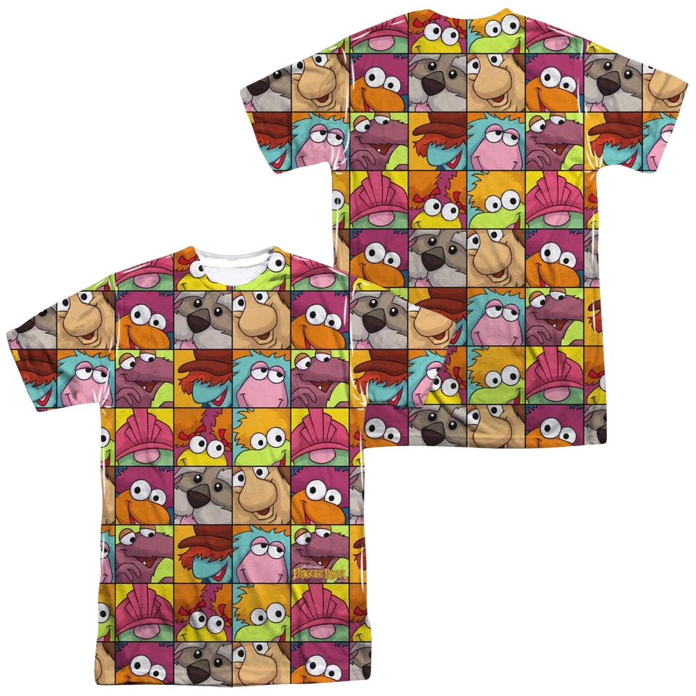 Fraggle Rock Character Squares Men's All Over Print T-Shirt Men's All-Over Print T-Shirt Fraggle Rock   