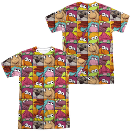 Fraggle Rock Character Squares Men's All Over Print T-Shirt Men's All-Over Print T-Shirt Fraggle Rock   