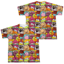 Fraggle Rock Character Squares - Youth All-Over Print T-Shirt (Ages 8-12) Youth All-Over Print T-Shirt (Ages 8-12) Fraggle Rock   