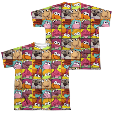 Fraggle Rock Character Squares - Youth All-Over Print T-Shirt (Ages 8-12) Youth All-Over Print T-Shirt (Ages 8-12) Fraggle Rock   
