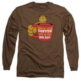 Garfield Give Me Coffee - Men's Long Sleeve T-Shirt Men's Long Sleeve T-Shirt Garfield   