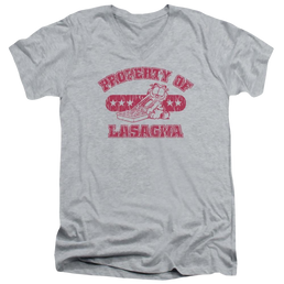 Garfield Property Of Lasagna - Men's V-Neck T-Shirt Men's V-Neck T-Shirt Garfield   