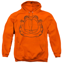 Garfield Smirking Distressed - Pullover Hoodie Pullover Hoodie Garfield   