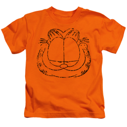 Garfield Smirking Distressed - Kid's T-Shirt (Ages 4-7) Kid's T-Shirt (Ages 4-7) Garfield   