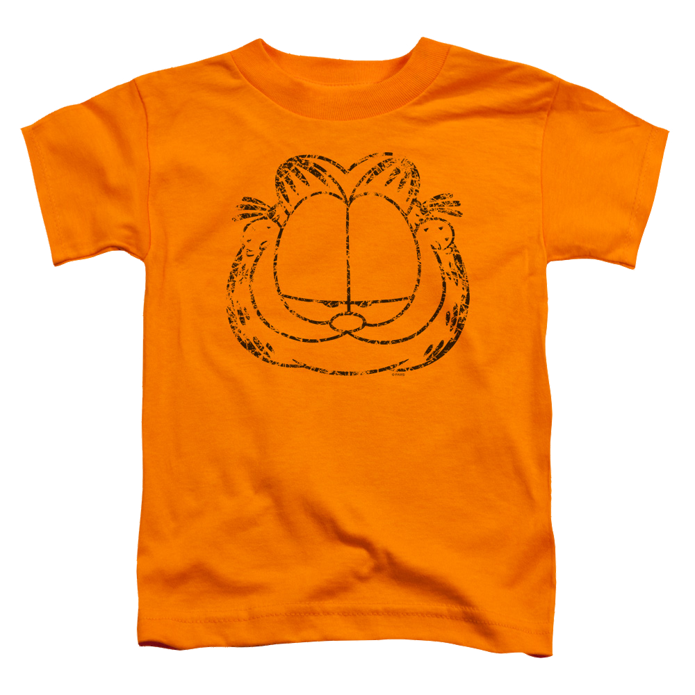 Garfield Smirking Distressed - Toddler T-Shirt Toddler T-Shirt Garfield   