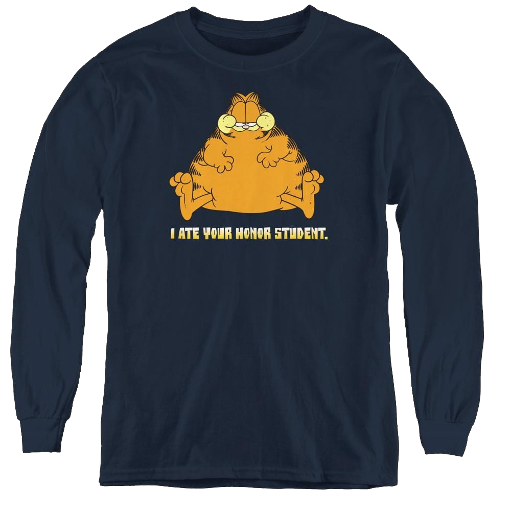 Garfield I Ate Your Honor Student - Youth Long Sleeve T-Shirt Youth Long Sleeve T-Shirt Garfield   