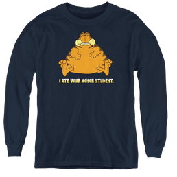 Garfield I Ate Your Honor Student - Youth Long Sleeve T-Shirt Youth Long Sleeve T-Shirt Garfield   