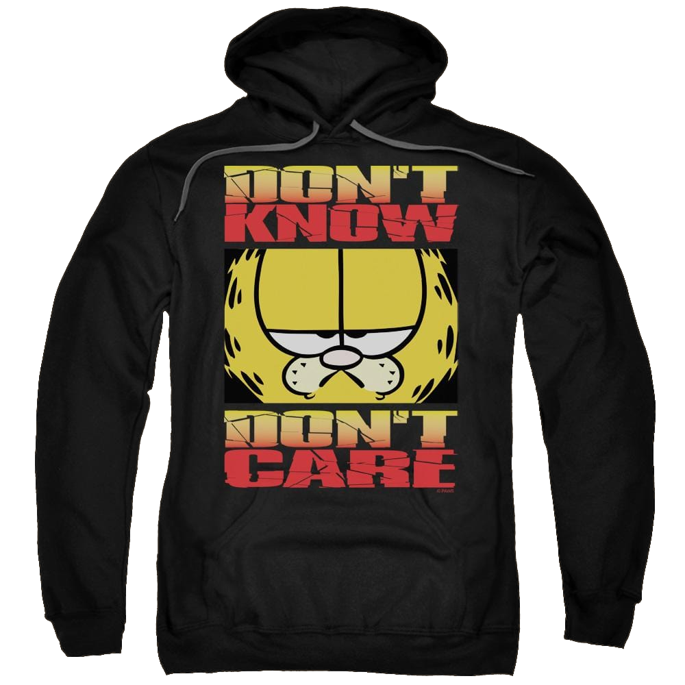 Garfield Don't Know Don't Care - Pullover Hoodie Pullover Hoodie Garfield   